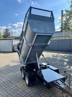 Sklápěcí přívěsný vozík do 750 kg – za auto i čtyřkolku malo - 4