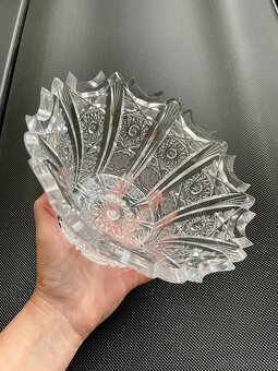 Krištálová brúsená misa s priemerom 20cm - 4