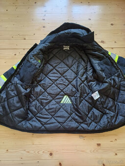 Pracovný kabát zateplený s výstražnými prvkami - 4