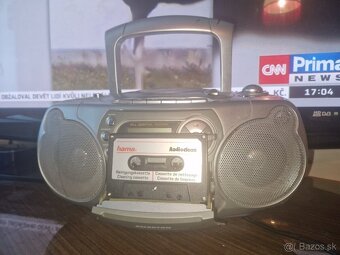 Kazetové Rádio FM AM na chata záhrada sieť 230v Baterky - 4