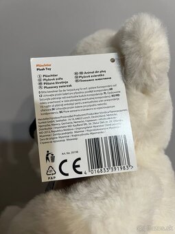 Plyšák - darček-biely malý macko - 4