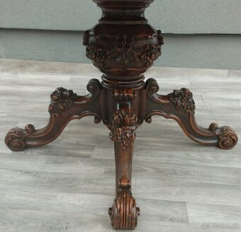 Stôl jedálensky neobarokový. - 4