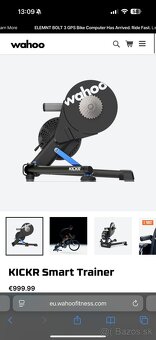 Predám trenažér Wahoo Kickr Smart trainer - 4