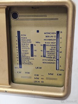 TE-KA-DE Z483 》Starožitné elektronkové radio 》bakelit Tekade - 4