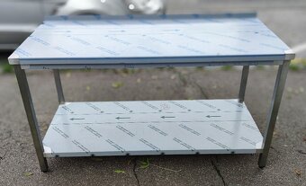 Gastro nábytok, pracovné stoly policové, dvojpolicové - 4