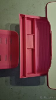 Detsky písací stôl a stolička . Rúžová - 4