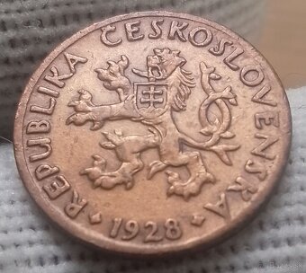 Československé  meď.5 haliere a 2 haliere. - 4