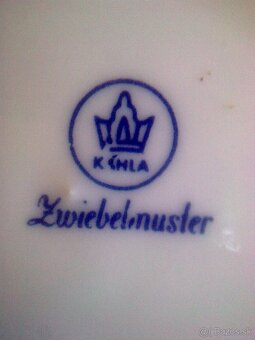 taniere porcelánové, miska a šálka - 4