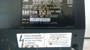 JVC retro boombox, dvojdeck -japan - 4