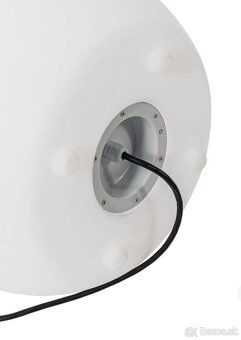 Vonkajšia stojaca lampa kvetináč biela - 4