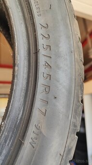 225/45 R17 Dunlop letné pneumatiky - sada - 4