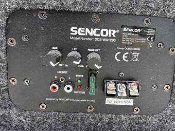 Sencor SCS WA1203 – aktívny subwoofer do auta (12”, 600 W) - 4