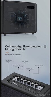 Reproduktor s mikrofónmi +bluetooth+ USB +2x mikrofóny - 4
