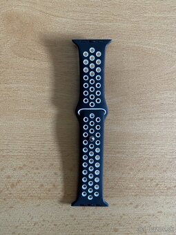 Apple Watch sportovy remienok 42/44/45/46mm cierno-biela S/M - 4