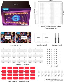 Govee Curtain Lights 2-Pack - Alexa/Google Home - 4