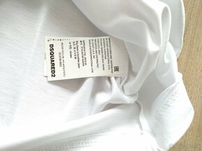 Nové pánske tričko DSQUARED2 D2 biele L - 4