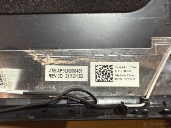 Vrchný kryt displeja Dell s anténami – originál diel - 4