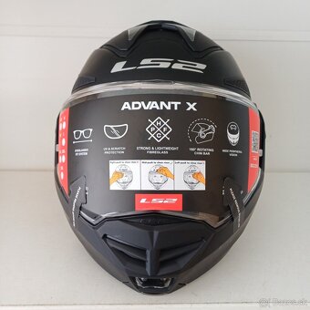 Silniční překlápěcí přilba LS2 Advant X SOLID - 4