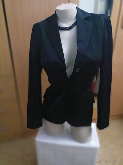 Čierne dámske sako Hugo Boss - 4