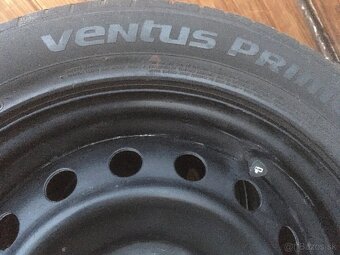 Predam plechove disky 6,5Jx16 5x114, obute letne pneu 205/55 - 4