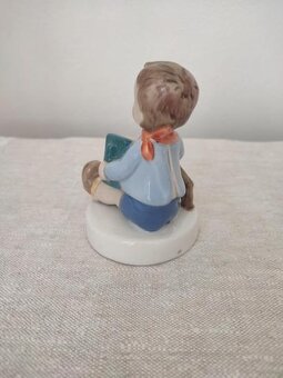 Royal dux chlapec s harmonikou porcelánová soška - 4
