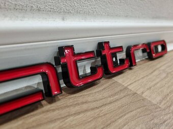 Audi QUATTRO NAPIS OZNACENIE LOGO DO MASKY - 4