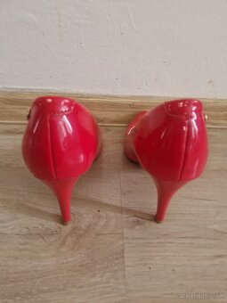 Lodičky LA Maria - Malinovo červená - 4
