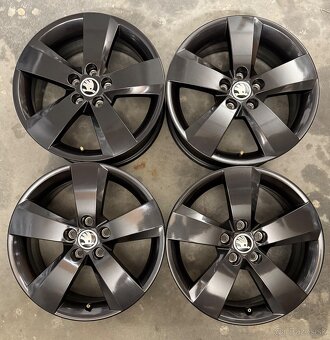 Hliníkové disky 5x100 R16 Škoda Nanuq Black - Scala Kamiq - 4
