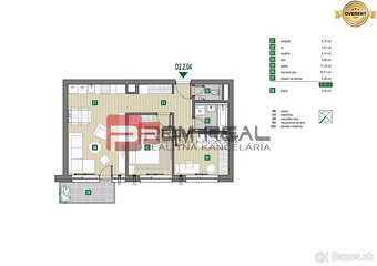 PREDAJ 3i byt, 65 m2, Prémiová novost. Zelené Nivy, Pezinok - 4