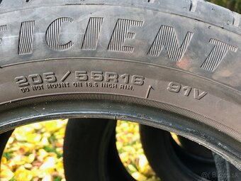 Predám jazdené letne pneumatiky 205/55 r16 - 4