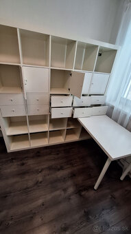 IKEA 5x5 zostava so stolom KALAX LINNMON - 4