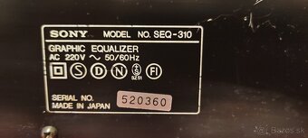 Predám equalizer Sony SEQ-310 - 4