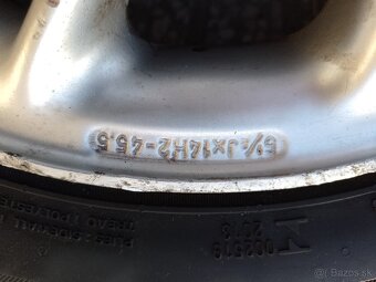 FIAT 14" 4x98 aludisky 5,5Jx14 ET 45,5 s pneu 165/70 Nexen - 4