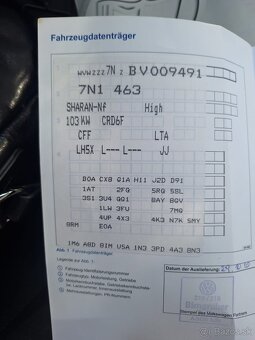 VW SHARAN 2.0 TDI DSG 7 MIESTNY PANORÁMA KLÍMA ŤAŽNÉ KOŽA - 4