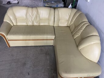 Kožená sedačka v tvare L - 4