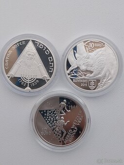 Mince strieborne 10 a 20 eurove mince PROOF - 4