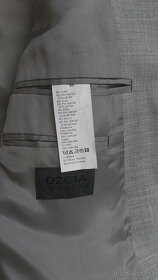 Pánsky oblek s vestou - OZETA - sivý - 4