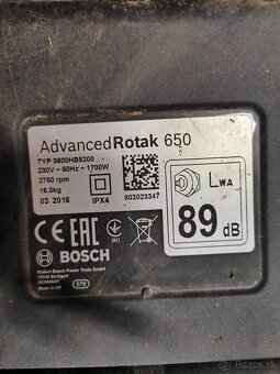 Kosacka Bosch rotak 650 - elektricka - 4