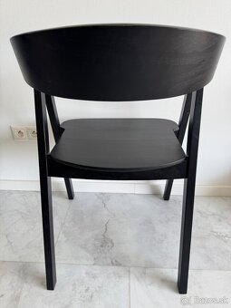 dublino NELL BLACK bukové drevené stoličky 6 ks - 4