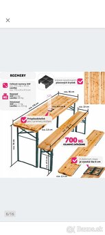 Mesiac použivany pivný set do zahrady len osobný odber - 4