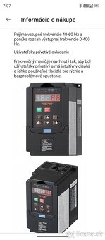 Frekvenčný menič Vevor 1.5kw - 4