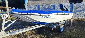 Motorový čln ANGELO MOLINARI 410 s motorom YAMAHA F25 + prív - 4