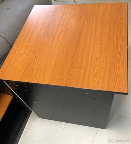 Kancelársky stôl 80cm s regálom - 4