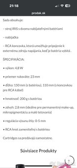 Tetovací strojček Iris Glovcon/bezdrôtový PMÚ - 4