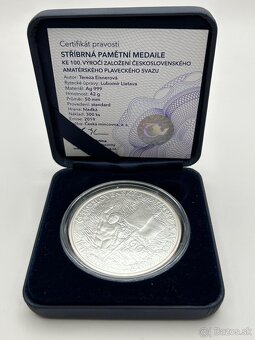 Investičné striebro Ag 999 amatérsky plavecký zväz - 4