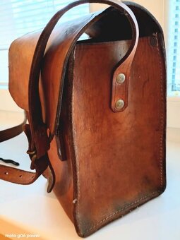 Autentická banícka kožená brašna - 4