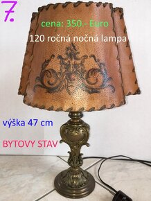 Lustre a lampy starožitné 100 - 150 ročné - 4