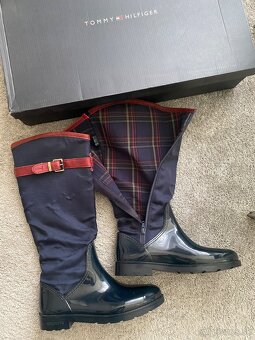 Tommy hilfiger čižmy gumaky č.39 - 4