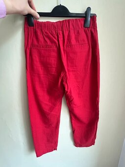 Dámske ľanové nohavice Mango - 4