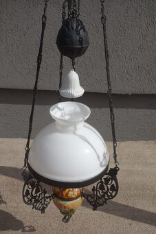 Lampa petrolejová závesná . - 4